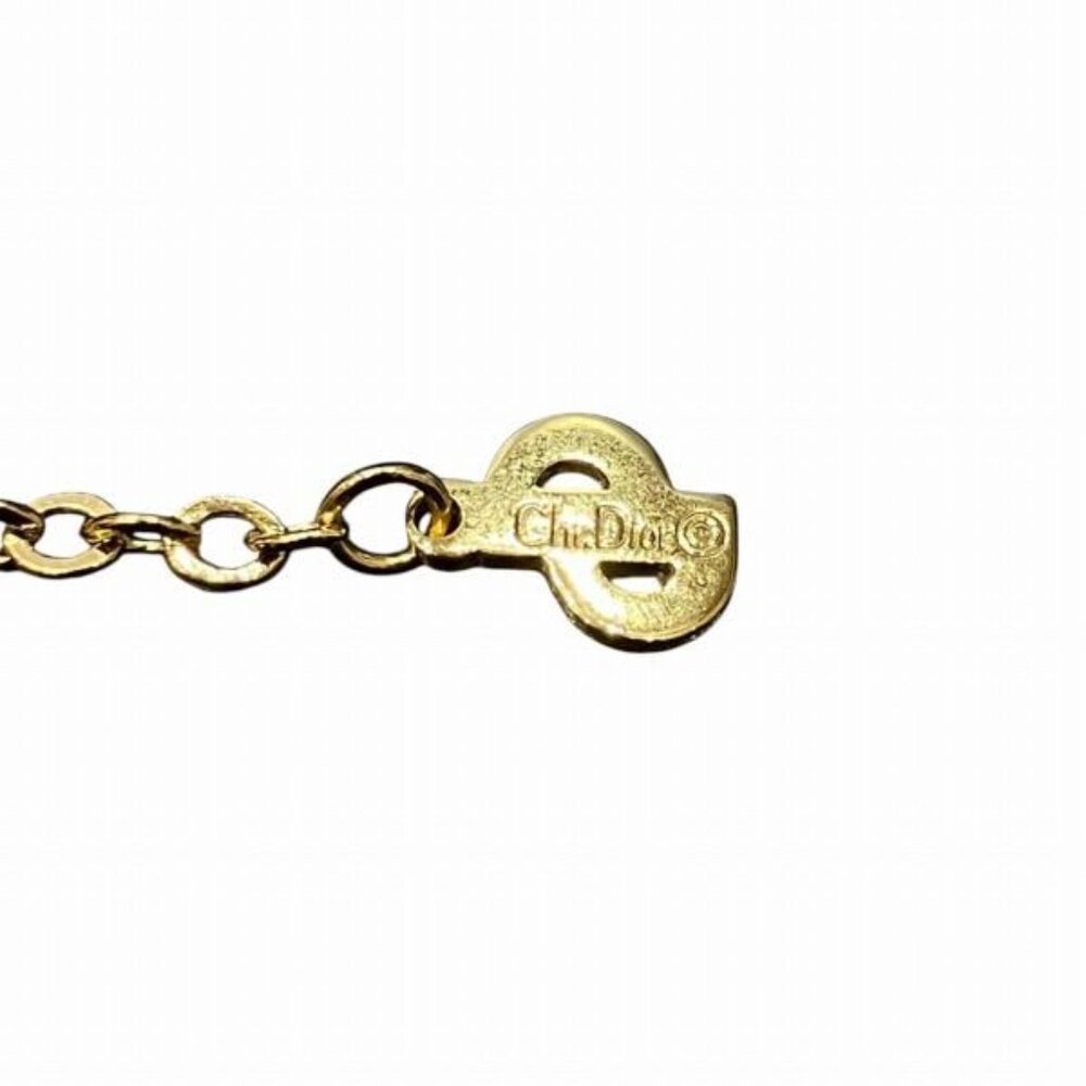Dior Vintage V-shaped Rhinestone Necklace - Picture 5 of 9